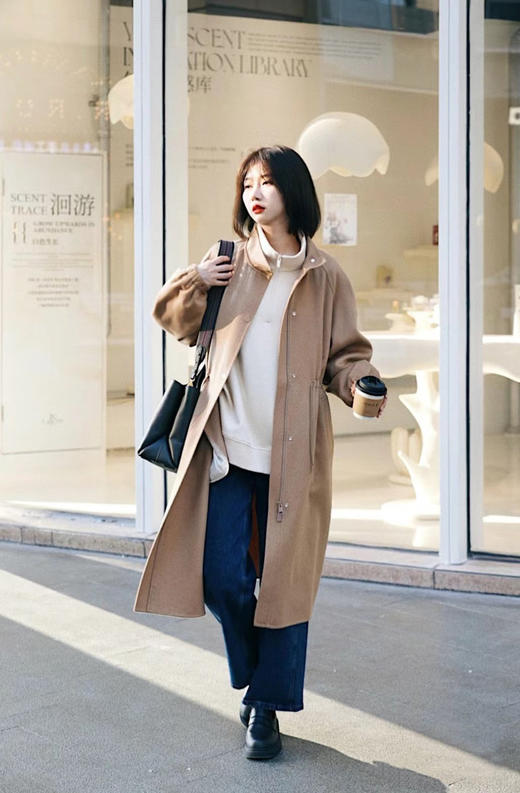 【高品质私服】【小禾同款保棉牦牛绒针织小立领拉链卫衣】落肩版型设计，小慵懒小时髦，柔软亲肤，打造年轻感时髦造型【无标出货 介意慎拍】 商品图13