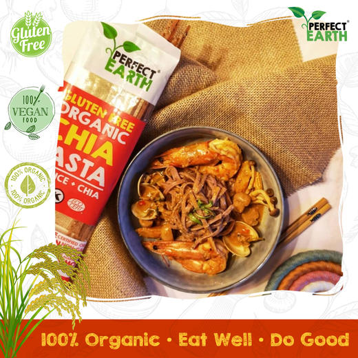 臻美地球无麸质有机奇亚籽红米米粉/意粉225g 商品图2