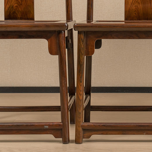 二十世纪 红木螭龙纹灯挂椅成堂（一堂四只） 商品图3