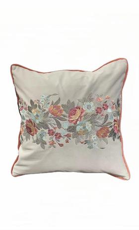 8F NS 绒布绣花抱枕/对