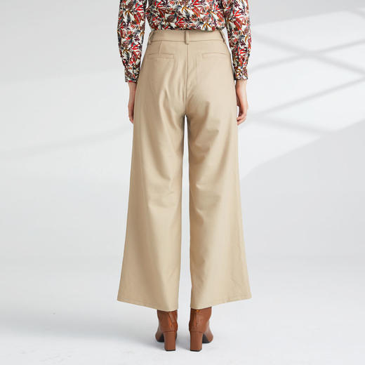 VIVIAN LIU薇薇安刘 R2345002 秋新款高腰腰袢点缀阔腿直筒长裤 商品图1