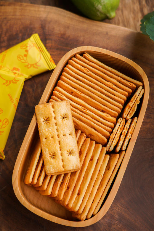 //【一方云拾蟹黄肉松双层脆】无法拒绝❗终于找到这种饼干！又薄又脆还有夹心！蟹黄肉松≥8.5% 真材实料看得见！ 商品图4