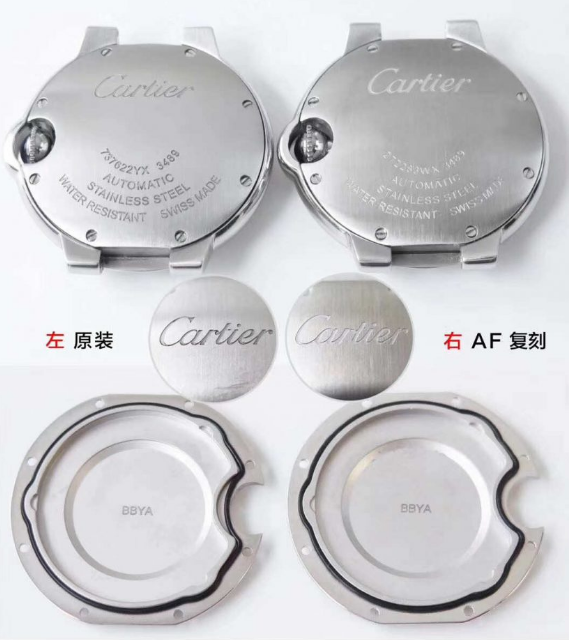 AF厂33MM直径的卡地亚蓝气球复刻腕表对比正品图文评测