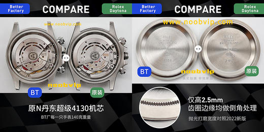 BT厂4130迪通拿复刻手表一比一手表n厂c厂zf厂vs厂clean厂noob厂广州手表测评 商品图3