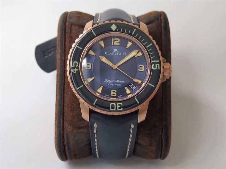 ZF厂宝珀五十噚5015玫瑰金壳复刻表做工质量如何-ZF手表怎么样