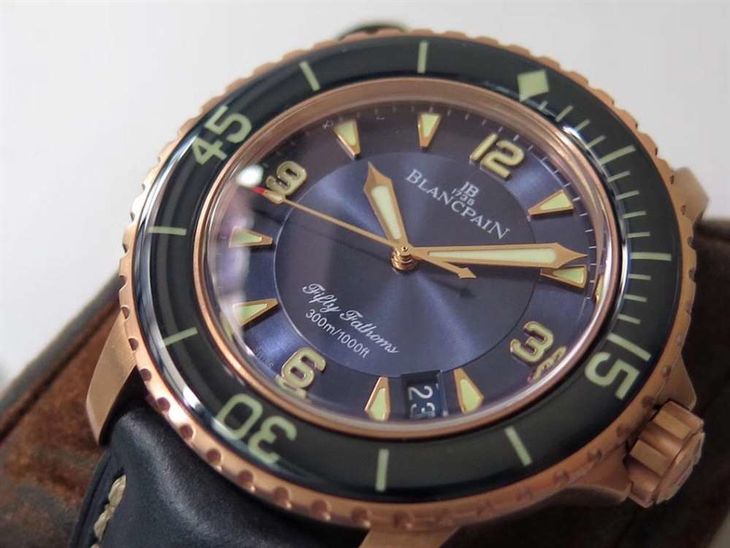 ZF厂宝珀五十噚5015玫瑰金壳复刻表做工质量如何-ZF手表怎么样