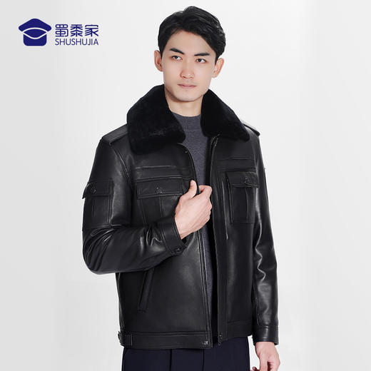 【绵羊皮大衣】内胆可拆卸 獭兔毛领秋冬季皮衣 商品图6