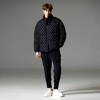 PINLI品立秋冬新品华夫格立领羽绒服潮牌短款加厚面包服外套B233208089 商品缩略图4