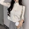 裁缝学苑AX132半高领撞色双拉链毛衣外套纸样女短款开衫上衣样板 商品缩略图2
