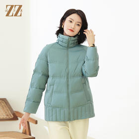 佐尔美冬季新款 经典时尚高领短款羽绒服女E14YY03