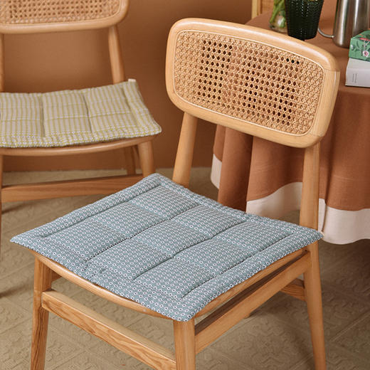 北欧简约格纹系列椅垫家用四季加厚防滑餐椅垫 商品图2