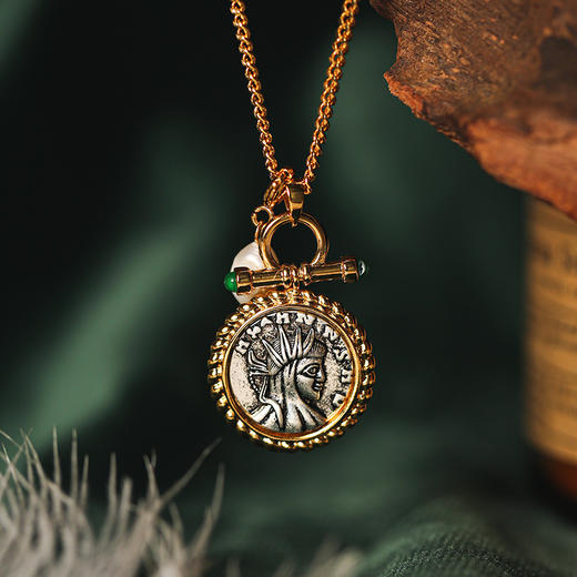 Manreya 玛芮雅“罗马密境”铜镀金珍珠项链法式轻奢 商品图1