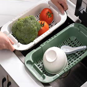 【4.5元/个】伸缩沥水篮（颜色随机，以实货为准）（1118922）