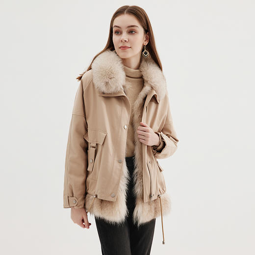 EITIE爱特爱冬季新款皮草舒适保暖大衣7293908 商品图3