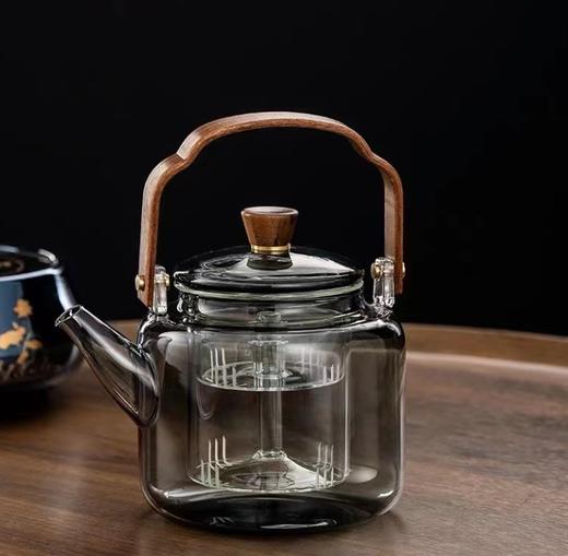 【茶具】围炉煮茶家用蒸煮茶壶批发高硼硅泡茶壶玻璃耐高温提梁壶 商品图1
