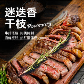 新鲜干迷迭香碎海盐黑胡椒欧芹碎大蒜盐牛排用烘焙百里香香料调料