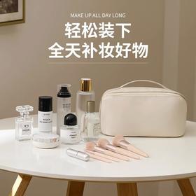 【大开口设计，方便拿取！】化妆包高质量PU皮，云朵枕头大容量，手提化妆箱旅行洗漱包便携式lm