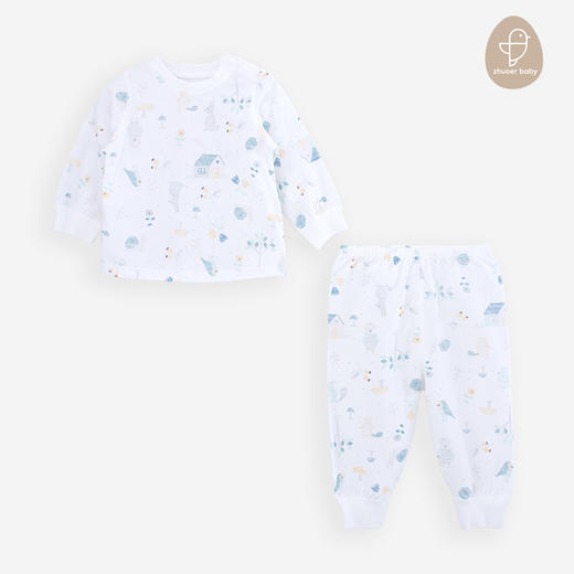 【春秋贴身宝宝套装】卓儿宝宝打底衫纯棉家居服婴儿衣服5A抑菌适合6个月-5岁 商品图5