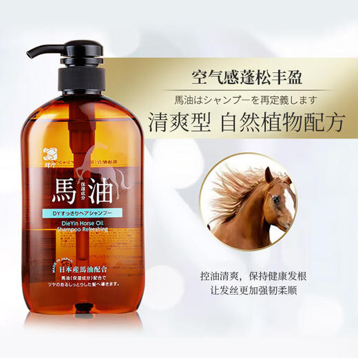 蝶印 马油补水型洗发水600mL 商品图0