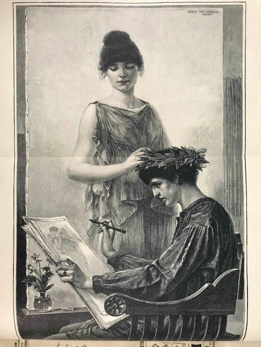 1896年4-9月 伟大思想 百余幅插图 漆布精装16开 商品图5