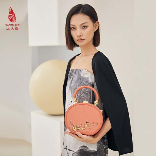 SAINTJOY/上久楷 宋锦女式拎包   双鹊报喜   BWS23A0401 商品图3
