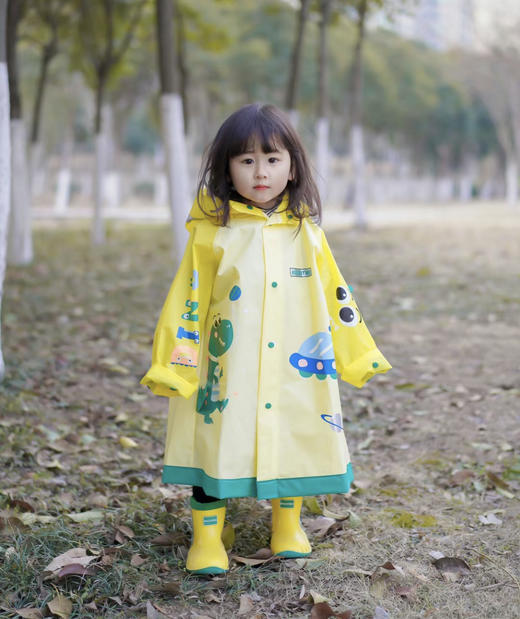 老米优品/KK树儿童雨衣男童小童宝宝女小学生雨披幼儿园雨具分体斗篷式 商品图2