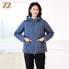 佐尔美冬季新款 简约时尚双面穿连帽短款羽绒服女E14YY04 商品缩略图1