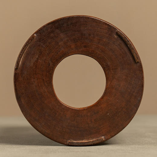 清 黄花梨雕螭龙纹花口笔筒 商品图3