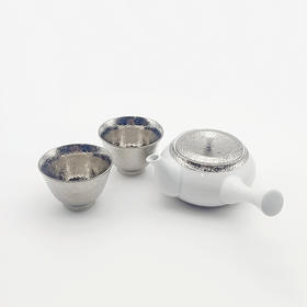 【旬彩 】日本进口有田烧银彩急须茶器套装/木盒入