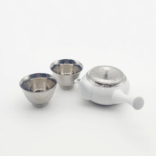 【旬彩 】日本进口有田烧银彩急须茶器套装/木盒入 商品图0