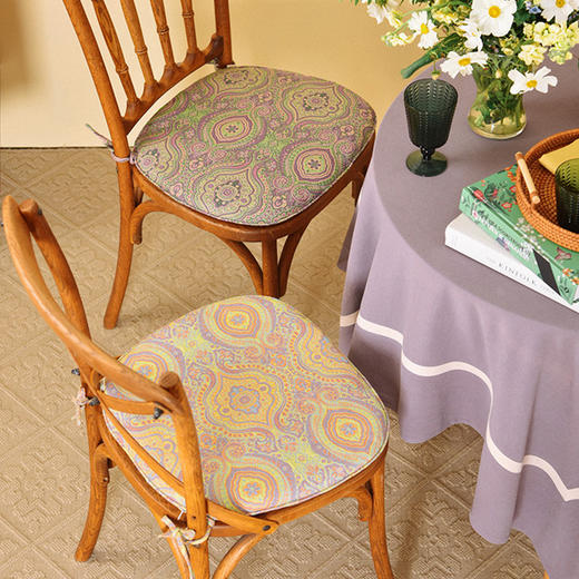 神秘波斯系列椅垫家用四季加厚防滑餐椅垫 商品图0