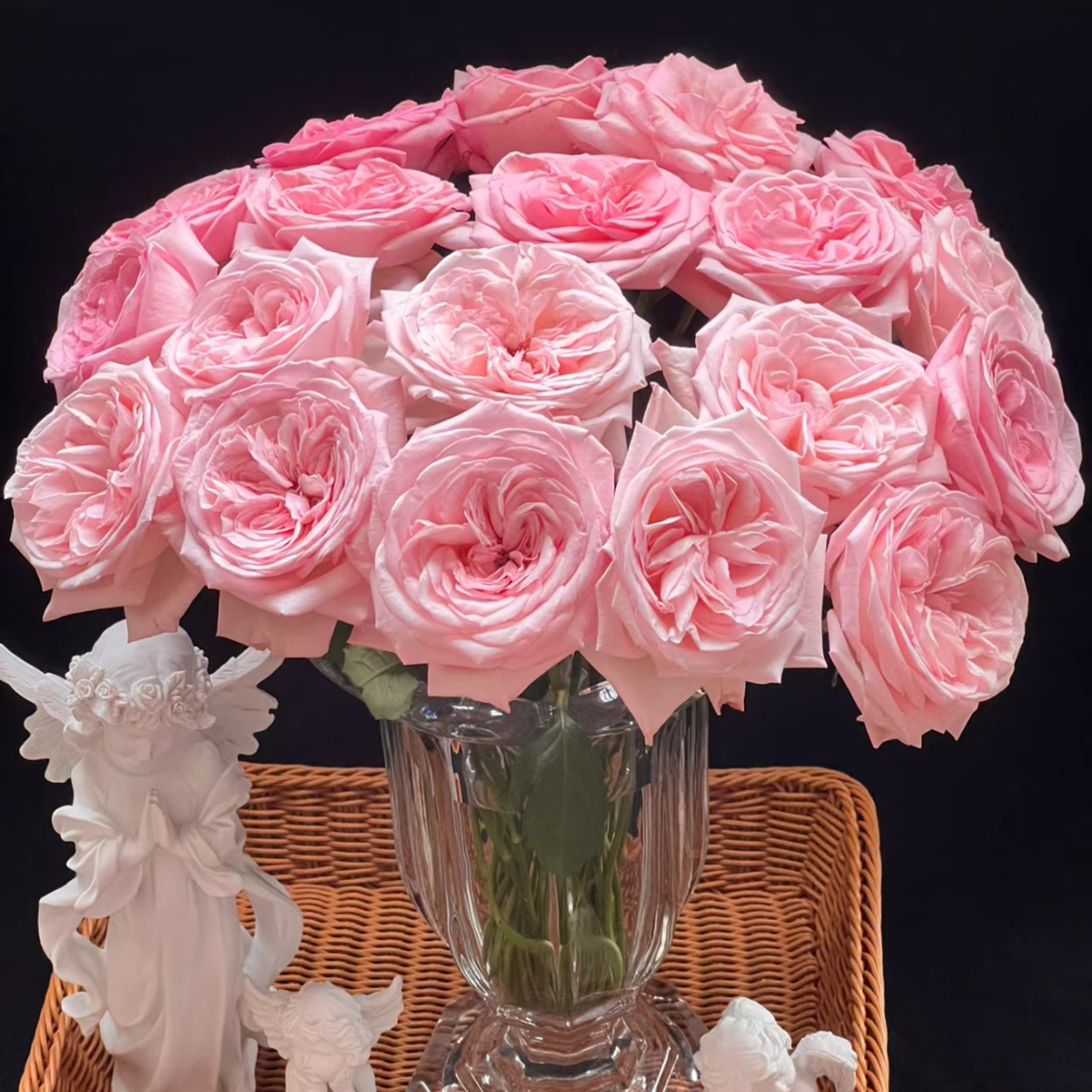 粉荔枝单头玫瑰丨A级花材