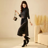 秋冬新款，洋气时尚百搭皮马甲+金丝绒毛织连衣裙两件套HR-YBER365 商品缩略图4