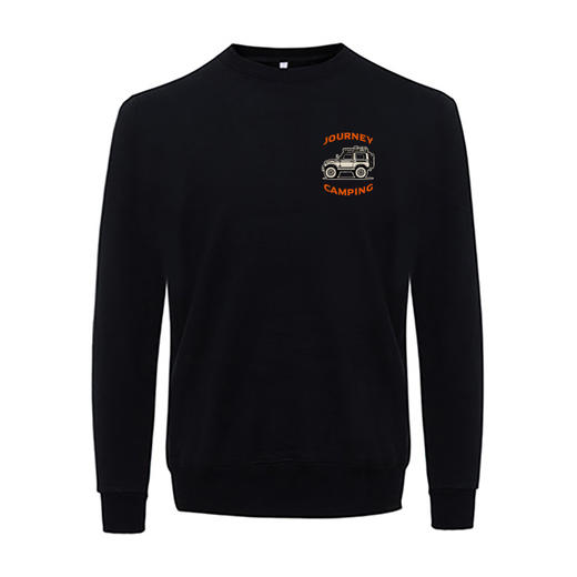 自由基地秋冬男士保暖卫衣圆领套头抓绒衣街头复古越野图案打底衫 NMT-2080 商品图2