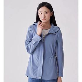 南3天轩连帽抽绳风衣