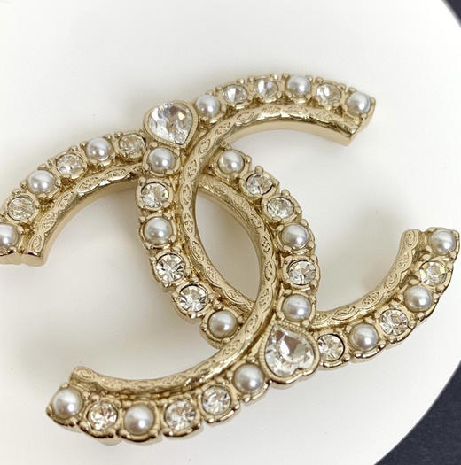 小香双C水钻胸针 商品图1