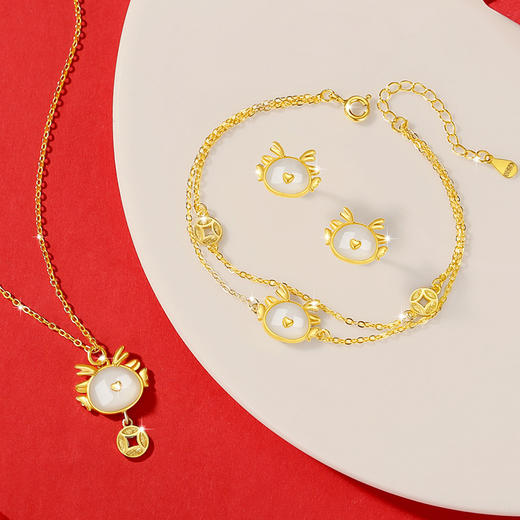 萌龙【本命年·生肖龙手链】S925和田玉手链  小众设计轻奢款  铜爱手环生肖手饰 商品图2