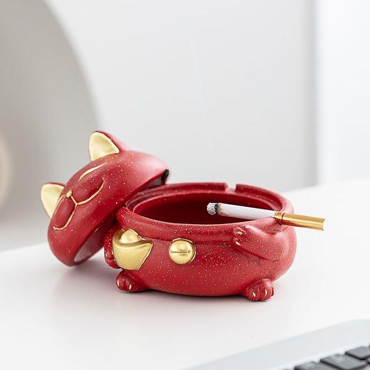 烟灰缸ins高颜值带盖防飞灰家用客厅茶几网红2021款办公室烟缸 商品图7