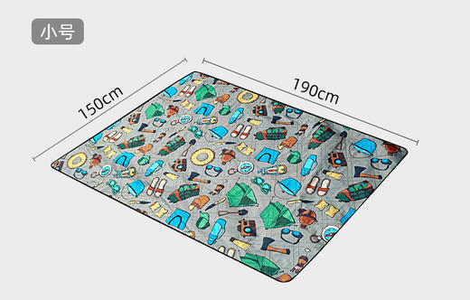 汉道野营地垫露营户外便携防水野餐垫野外地垫（加厚款） 商品图9