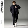 PINLI品立秋冬新品华夫格立领羽绒服潮牌短款加厚面包服外套B233208089 商品缩略图1