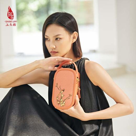 SAINTJOY/上久楷 宋锦斜背包 双鹊报喜 BWS23B0801 商品图1