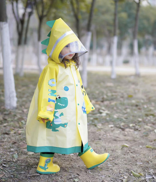 老米优品/KK树儿童雨衣男童小童宝宝女小学生雨披幼儿园雨具分体斗篷式 商品图3