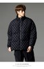 PINLI品立秋冬新品华夫格立领羽绒服潮牌短款加厚面包服外套B233208089 商品缩略图6