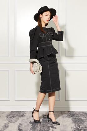 ELLA JADE 时尚优雅黑色套装 11154