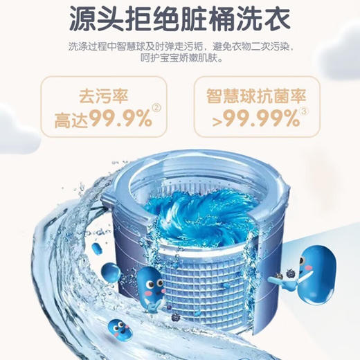 海尔(Haier)3.3kg婴儿洗衣机儿童迷你波轮全自动母婴洗衣机小神童小型除菌 海尔高温除菌+智能预约R500 商品图3