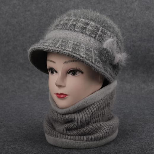 DD-冬季妈妈帽子加厚保暖盆帽中老年奶奶针织棉帽老太太毛线帽 商品图8