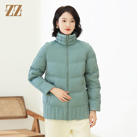 佐尔美冬季新款 经典时尚高领短款羽绒服女E14YY03 商品图2