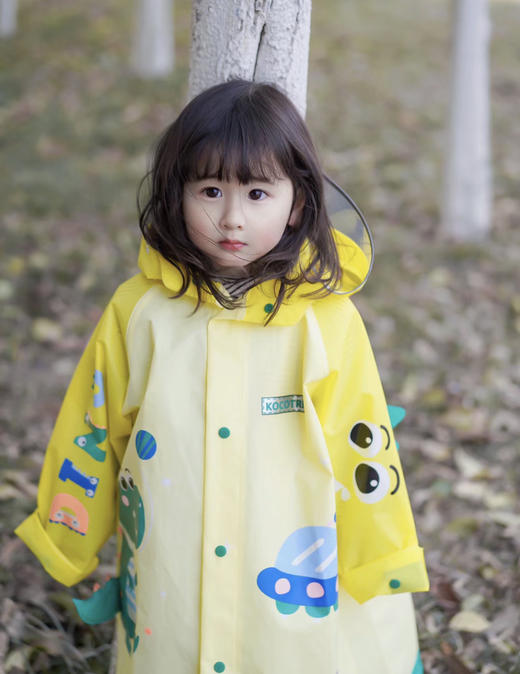 老米优品/KK树儿童雨衣男童小童宝宝女小学生雨披幼儿园雨具分体斗篷式 商品图0