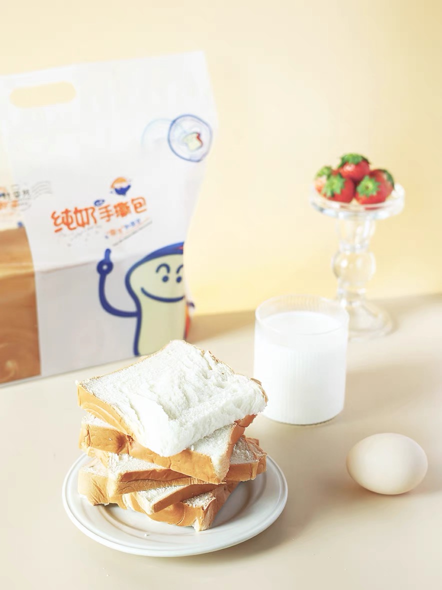 桂香苑牛乳吐司手撕无水牛奶吐司面包早餐食品休闲零食