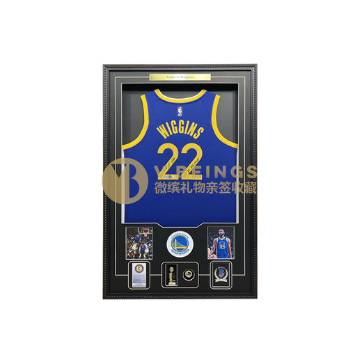 收藏系列 维金斯 勇士队22号蓝色加签款 亲笔签名球衣 商品图0